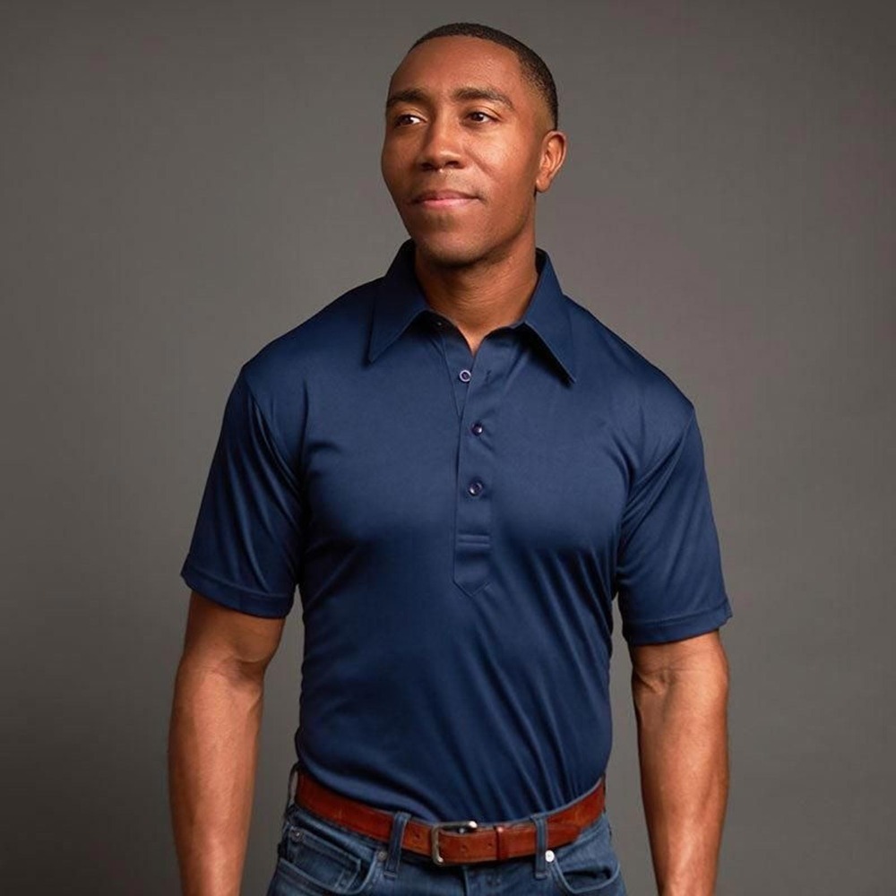 Men's Navy Performance Polo Shirt